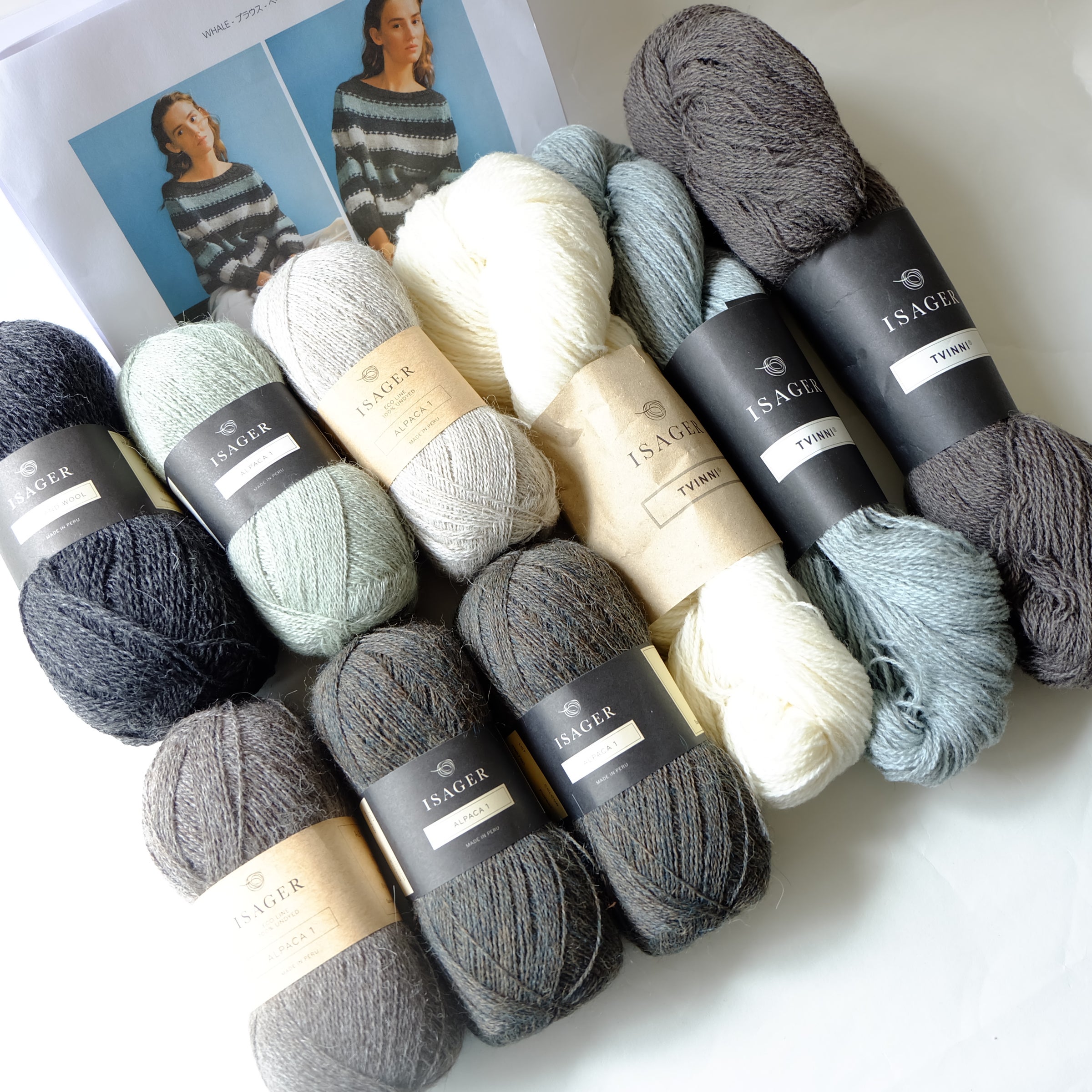 ISAGER YARN Whale KIT (日本語パターン付き） | ハンドニット